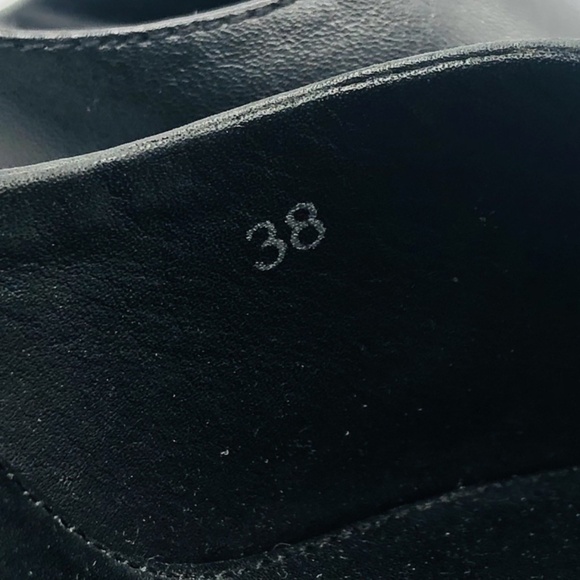 United Nude Möbius Black Leather Architectural Heels 38 Avant Garde Design Slide - Picture 16 of 16